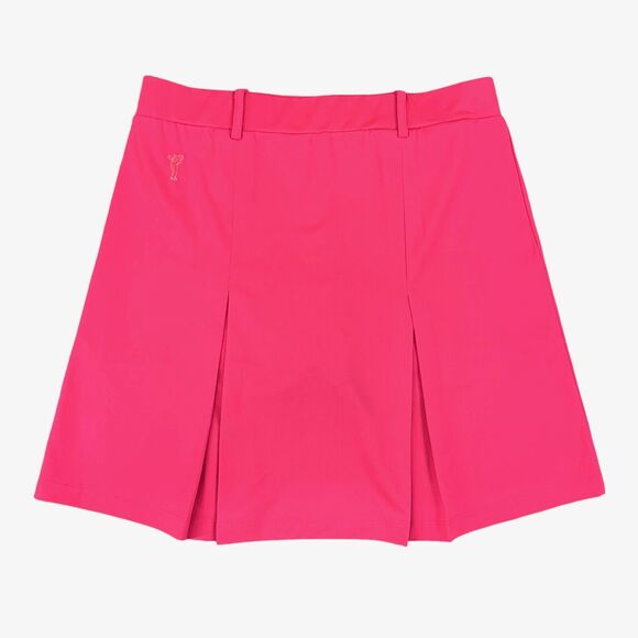 Golfino Skort Womens 4 Neon Pink Inner Lined UV Protection Pleated Stretch Waist - Picture 1 of 12